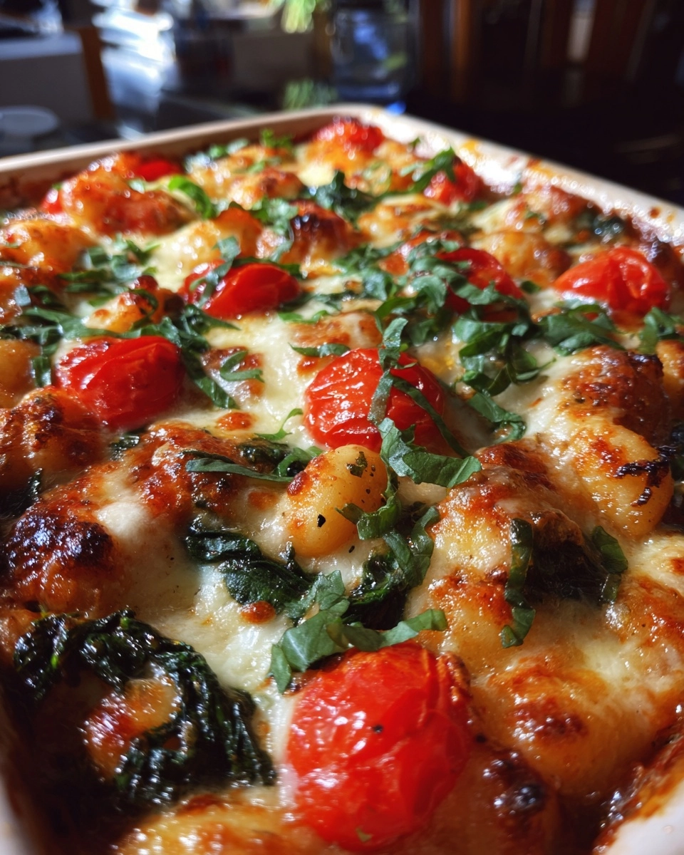 Gnocchi uit de oven met tomaat, spinazie & mozzarella